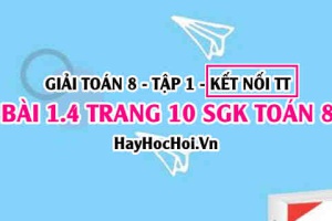Bài 1.4 SGK Toán 8 tập 1 Kết nối tri thức
